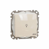 SCHNEIDER ELECTRIC - Sedna Design, Przycisk 'światło' IP44, beżowy - SDD212132