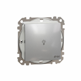SCHNEIDER ELECTRIC - Sedna Design, Przycisk 'światło' IP44, srebrne aluminium - SDD213132