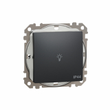 SCHNEIDER ELECTRIC - Sedna Design, Przycisk 'światło' IP44, czarny antracyt - SDD214132