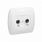 KONTAKT SIMON - GNIAZDO ANTENOWE RTV KÓŃCOWE TŁUMIENIE 3.5DB AKORD - AAK/11