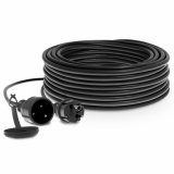 PLASTROL - PRZEDŁUŻACZ WARSZTATOWY 10MB JEDNOGNIAZDOWY 2P+Z H05RR-F (OW) 3x2,5 CZARNY 16A 4000W IP44 PRZEWÓD GUMOWY - PJ-PRO/Z/10M/3X2,5/H05RR-F CZARNY