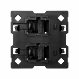 KONTAKT SIMON - Adapter na 2 złącza RJ45, kompatybilny z formatem Keystone i Systimax (mechanizm, bez ramki montażowej) - 10000002-039