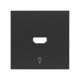 KONTAKT SIMON - Pokrywa gniazdo HDMI pojedynczego; czarny mat - 10001094-238