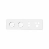 KONTAKT SIMON - Panel 4-krotny: 2 gniazda + HDMI + USB + TV/SAT+ RJ45; biały mat - 10020406-230