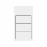 KONTAKT SIMON - Panel 2-krotny pion: 3 klawisze; biały mat - 10020215-230