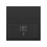KONTAKT SIMON - Panel 1-krotny: 1 gniazdo RJ45; czarny mat - 10020106-238