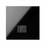 KONTAKT SIMON - Panel 1-krotny: 1 gniazdo RJ45; czarny - 10020106-138