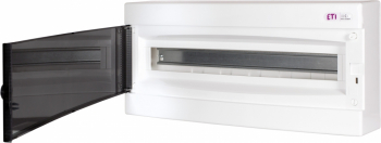 ETI - ROZDZIELNIA TWORZYWO NATYNKOWA IP40 1X24 MOD DRZWI TRANSPARENTNE ECT 1X24PT-S - 001100282