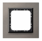OSPEL - RAMKA POJEDYNCZA ALUMINIUM 4MM SZCZOTKOWANA SATYNA SONTATA - R-1RAC/63/25