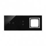 KONTAKT SIMON - PANEL DOTYKOWY S54 TOUCH, 3 MODUŁY, 2 POLA DOTYKOWE POZIOME + 2 POLA DOTYKOWE PIONOWE + 1 OTWÓR NA OSPRZĘT S54, KSIĘŻYCOWA LAWA - DSTR3230/74