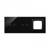 KONTAKT SIMON - PANEL DOTYKOWY S54 TOUCH, 3 MODUŁY, 2 POLA DOTYKOWE POZIOME + 2 POLA DOTYKOWE POZIOME + 1 OTWÓR NA OSPRZĘT S54, WULKANICZNA LAWA - DSTR3220/75