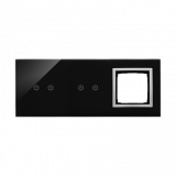 KONTAKT SIMON - PANEL DOTYKOWY S54 TOUCH, 3 MODUŁY, 2 POLA DOTYKOWE POZIOME + 2 POLA DOTYKOWE POZIOME + 1 OTWÓR NA OSPRZĘT S54, KSIĘŻYCOWA LAWA - DSTR3220/74