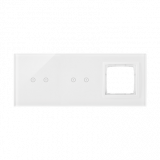 KONTAKT SIMON - PANEL DOTYKOWY S54 TOUCH, 3 MODUŁY, 2 POLA DOTYKOWE POZIOME + 2 POLA DOTYKOWE POZIOME + 1 OTWÓR NA OSPRZĘT S54, BIAŁA PERŁA - DSTR3220/70
