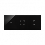 KONTAKT SIMON - PANEL DOTYKOWY S54 TOUCH, 3 MODUŁY, 1 POLE DOTYKOWE + 4 POLE DOTYKOWE + 2 POLA DOTYKOWE PIONOWE, ZASTYGŁA LAWA - DSTR3143/73
