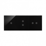 KONTAKT SIMON - PANEL DOTYKOWY S54 TOUCH, 3 MODUŁY, 1 POLE DOTYKOWE + 2 POLA DOTYKOWE PIONOWE + 2 POLA DOTYKOWE POZIOME, ZASTYGŁA LAWA - DSTR3132/73