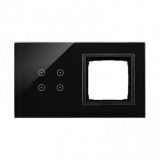 KONTAKT SIMON - PANEL DOTYKOWY S54 TOUCH, 2 MODUŁY, 4 POLA DOTYKOWE + 1 OTWÓR NA OSPRZĘT S54, WULKANICZNA LAWA - DSTR240/75