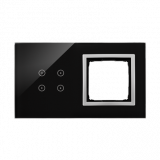 KONTAKT SIMON - PANEL DOTYKOWY S54 TOUCH, 2 MODUŁY, 4 POLA DOTYKOWE + 1 OTWÓR NA OSPRZĘT S54, KSIĘŻYCOWA LAWA - DSTR240/74