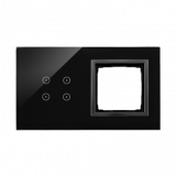 KONTAKT SIMON - PANEL DOTYKOWY S54 TOUCH, 2 MODUŁY, 4 POLA DOTYKOWE + 1 OTWÓR NA OSPRZĘT S54, ZASTYGŁA LAWA - DSTR240/73