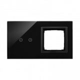 KONTAKT SIMON - PANEL DOTYKOWY S54 TOUCH, 2 MODUŁY, 2 POLA DOTYKOWE POZIOME + 1 OTWÓR NA OSPRZĘT S54, WULKANICZNA LAWA - DSTR220/75