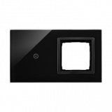 KONTAKT SIMON - PANEL DOTYKOWY S54 TOUCH, 2 MODUŁY, 1 POLE DOTYKOWE + 1 OTWÓR NA OSPRZĘT S54, WULKANICZNA LAWA - DSTR210/75