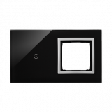 KONTAKT SIMON - PANEL DOTYKOWY S54 TOUCH, 2 MODUŁY, 1 POLE DOTYKOWE + 1 OTWÓR NA OSPRZĘT S54, KSIĘŻYCOWA LAWA - DSTR210/74