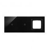 KONTAKT SIMON - PANEL DOTYKOWY S54 TOUCH, 3 MODUŁY, 1 POLE DOTYKOWE + 1 POLE DOTYKOWE, + 1 OTWÓR NA OSPRZĘT S54, WULKANICZNA LAWA - DSTR3110/75