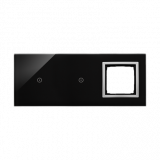 KONTAKT SIMON - PANEL DOTYKOWY S54 TOUCH, 3 MODUŁY, 1 POLE DOTYKOWE + 1 POLE DOTYKOWE, + 1 OTWÓR NA OSPRZĘT S54, KSIĘŻYCOWA LAWA - DSTR3110/74