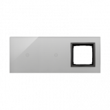 KONTAKT SIMON - PANEL DOTYKOWY S54 TOUCH, 3 MODUŁY, 1 POLE DOTYKOWE + 1 POLE DOTYKOWE, + 1 OTWÓR NA OSPRZĘT S54, BURZOWA CHMURA - DSTR3110/72
