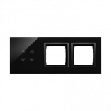 KONTAKT SIMON - PANEL DOTYKOWY S54 TOUCH, 3 MODUŁY, 4 POLA DOTYKOWE + 2 OTWORY NA OSPRZĘTY S54, WULKANICZNA LAWA - DSTR3400/75