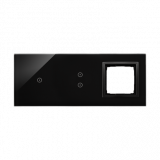 KONTAKT SIMON - PANEL DOTYKOWY S54 TOUCH, 3 MODUŁY, 1 POLE DOTYKOWE + 2 POLA DOTYKOWE PIONOWE + 1 OTWÓR NA OSPRZĘT S54, WULKANICZNA LAWA - DSTR3130/75