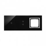 KONTAKT SIMON - PANEL DOTYKOWY S54 TOUCH, 3 MODUŁY, 1 POLE DOTYKOWE + 2 POLA DOTYKOWE PIONOWE + 1 OTWÓR NA OSPRZĘT S54, KSIĘŻYCOWA LAWA - DSTR3130/74