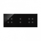 KONTAKT SIMON - PANEL DOTYKOWY S54 TOUCH, 3 MODUŁY, 4 POLA DOTYKOWE + 2 POLA DOTYKOWE PIONOWE + 4 POLA DOTYKOWE, ZASTYGŁA LAWA - DSTR3434/73