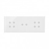 KONTAKT SIMON - PANEL DOTYKOWY S54 TOUCH, 3 MODUŁY, 4 POLA DOTYKOWE + 2 POLA DOTYKOWE POZIOME + 4 POLA DOTYKOWE, BIAŁA PERŁA - DSTR3424/70