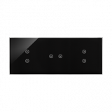 KONTAKT SIMON - PANEL DOTYKOWY S54 TOUCH, 3 MODUŁY, 2 POLA DOTYKOWE PIONOWE + 2 POLE DOTYKOWE POZIOME + 2 POLA DOTYKOWE PIONOWE, ZASTYGŁA LAWA - DSTR3323/73