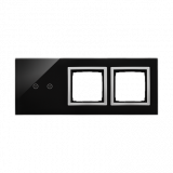 KONTAKT SIMON - PANEL DOTYKOWY S54 TOUCH, 3 MODUŁY, 2 POLA DOTYKOWE POZIOME + 2 OTWORY NA OSPRZĘTY S54, KSIĘŻYCOWA LAWA - DSTR3200/74