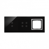 KONTAKT SIMON - PANEL DOTYKOWY S54 TOUCH, 3 MODUŁY, 2 POLA DOTYKOWE PIONOWE + 4 POLA DOTYKOWE + 1 OTWÓR NA OSPRZĘT S54, KSIĘŻYCOWA LAWA - DSTR3340/74