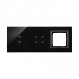 KONTAKT SIMON - PANEL DOTYKOWY S54 TOUCH, 3 MODUŁY, 2 POLA DOTYKOWE PIONOWE + 4 POLA DOTYKOWE + 1 OTWÓR NA OSPRZĘT S54, ZASTYGŁA LAWA - DSTR3340/73