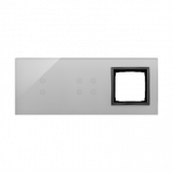 KONTAKT SIMON - PANEL DOTYKOWY S54 TOUCH, 3 MODUŁY, 2 POLA DOTYKOWE PIONOWE + 4 POLA DOTYKOWE + 1 OTWÓR NA OSPRZĘT S54, BURZOWA CHMURA - DSTR3340/72