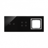 KONTAKT SIMON - PANEL DOTYKOWY S54 TOUCH, 3 MODUŁY, 2 POLA DOTYKOWE POZIOME + 4 POLA DOTYKOWE + 1 OTWÓR NA OSPRZĘT S54, KSIĘŻYCOWA LAWA - DSTR3240/74