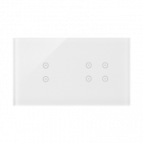 KONTAKT SIMON - PANEL DOTYKOWY S54 TOUCH, 2 MODUŁY, 2 POLA DOTYKOWE PIONOWE + 4 POLA DOTYKOWE, BIAŁA PERŁA - DSTR234/70