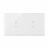 KONTAKT SIMON - PANEL DOTYKOWY S54 TOUCH, 2 MODUŁY, 2 POLA DOTYKOWE PIONOWE + 2 POLA DOTYKOWE PIONOWE, BIAŁA PERŁA - DSTR233/70