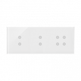 KONTAKT SIMON - PANEL DOTYKOWY S54 TOUCH, 3 MODUŁY, 2 POLA DOTYKOWE PIONOWE + 2 POLA DOTYKOWE PIONOWE + 4 POLA DOTYKOWE BIAŁA PERŁA - DSTR3334/70