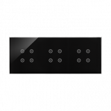 KONTAKT SIMON - PANEL DOTYKOWY S54 TOUCH, 3 MODUŁY, 4 POLA DOTYKOWE + 4 POLA DOTYKOWE + 4 POLA DOTYKOWE ZASTYGŁA LAWA - DSTR3444/73
