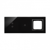 KONTAKT SIMON - PANEL DOTYKOWY S54 TOUCH, 3 MODUŁY, 2 POLA DOTYKOWE PIONOWE + 1 POLA DOTYKOWE + 1 OTWÓR NA OSPRZĘT S54, ZASTYGŁA LAWA - DSTR3310/73