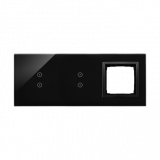KONTAKT SIMON - PANEL DOTYKOWY S54 TOUCH, 3 MODUŁY, 2 POLA DOTYKOWE PIONOWE + 2 POLA DOTYKOWE PIONOWE + 1 OTWÓR NA OSPRZĘT S54, WULKANICZNA LAWA - DSTR3330/75