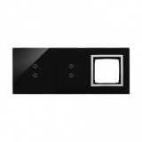 KONTAKT SIMON - PANEL DOTYKOWY S54 TOUCH, 3 MODUŁY, 2 POLA DOTYKOWE PIONOWE + 2 POLA DOTYKOWE PIONOWE + 1 OTWÓR NA OSPRZĘT S54, KSIĘŻYCOWA LAWA - DSTR3330/74