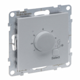 LEGRAND - TERMOSTAT POKOJOWY - ZAKRES TEMPERATURY: 5 °C - 30 °C (+/- 0,5°C) - ZASILANIE: 230 V~ - 50/60 HZ  ALUMINIUM SUNO - 721336