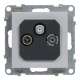 LEGRAND - GNIAZDO TV-R-SAT ZAKOŃCZENIOWE 10 DB ALUMINIUM SUNO - 721369
