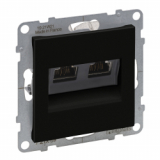 LEGRAND - GNIAZDO 2XRJ45/KAT 6A STP CZARNY  SUNO - 721459