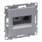 LEGRAND - SU:A-GN.RJ11+RJ45/KAT6 UTP - 721360